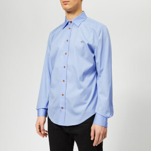 Vivienne Westwood Men's Extra Slim Firm Poplin Shirt - Light Blue