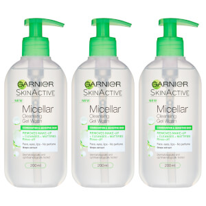Garnier Micellar Gel Face Wash Combination Skin 200ml (3 Pack)