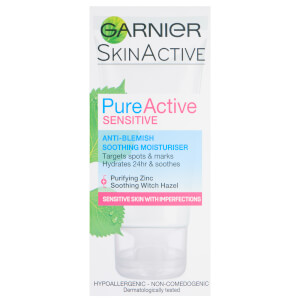 Garnier Pure Active Sensitive Anti-Blemish Soothing Moisturiser(가르니에 퓨어 액티브 센시티브 안티블레미시 수딩 모이스처라이저 50ml)
