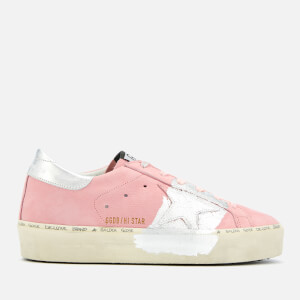 Golden Goose Deluxe Brand Women's Hi Star Leather Trainers - Powder/Silver Leaf