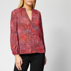 Whistles Women's Elexis Abstract Animal Dobby Blouse - Pink/Multi