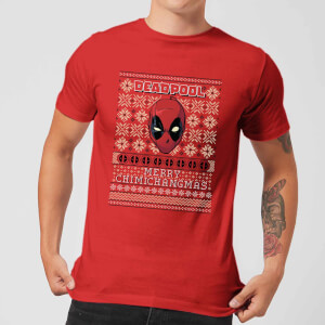 Pull de Noël Homme Marvel Deadpool - Rouge