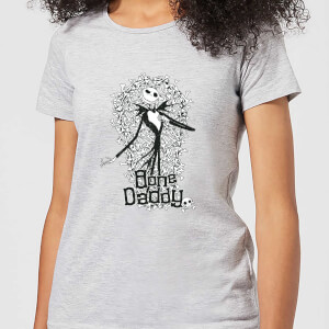 Nightmare Before Christmas Jack Skellington Bone Daddy Women's T-Shirt - Grey