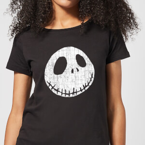 Nightmare Before Christmas Jack Skellington Crinkle Women's T-Shirt - Black