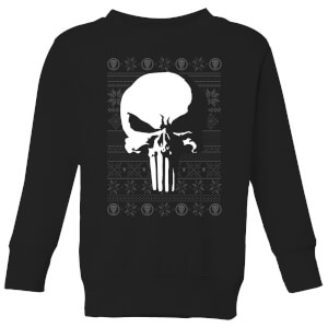 Marvel Punisher Kids Christmas Sweatshirt - Black