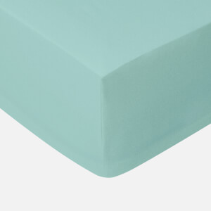 in homeware 200 Thread Count 100% Cotton Fitted Sheet - Duck Egg