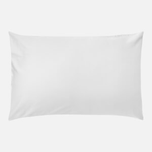 in homeware 200 Thread Count 100% Cotton Sateen Pillowcase Pair - White