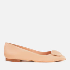Rupert Sanderson Women's Pirouette Leather Flats - Buttermilk