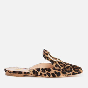 Rupert Sanderson Women's Silvering Slide Loafers - Leopard Pony