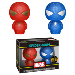 Marvel Spider-Man Red and Blue Hikari XS Vinyl Figure 2 Pack