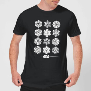 Star Wars Snowflake Men's Christmas T-Shirt - Black