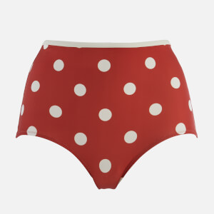 Solid & Striped Women's The Brigitte Dot Bottoms - Riad Cream