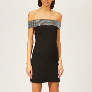 Christopher Kane Women's Crystal Band Bodycon Dress - Black