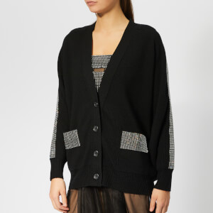 Christopher Kane Women's Crystal Band Cardigan - Black