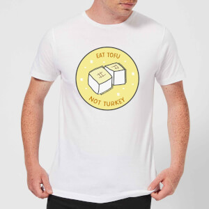 Eat Tofu Not Turkey Men's Christmas T-Shirt - White