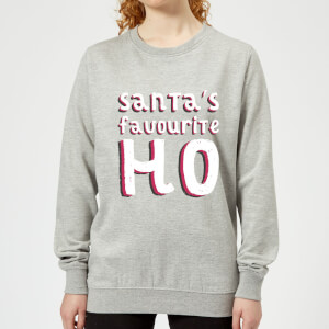 Santa's Favourite Ho Women's Christmas Sweatshirt - Grey