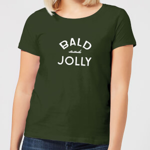 Bald and Jolly Women's Christmas T-Shirt - forest Green