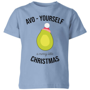 Avo-Yourself A Merry Little Christmas Kids' Christmas T-Shirt - Sky Blue