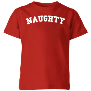 Naughty Kids' Christmas T-Shirt - Red