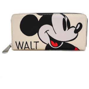 Loungefly Disney - Portafoglio con Cerniera Topolino Classico