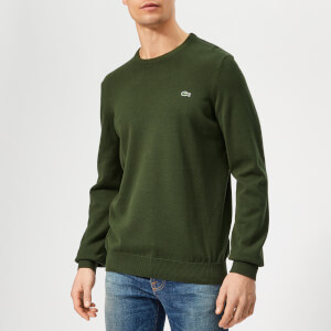 Lacoste Men's Classic Cotton Crew Knit Jumper - Khaki