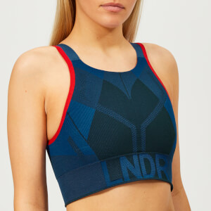 LNDR Women's All Seasons Sports Bra - Blue Petrol