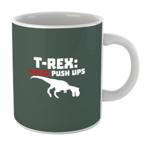 T-Rex Hates Pushups Mug