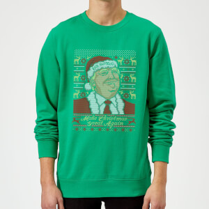Make Christmas Great Again Christmas Sweatshirt - Kelly Green
