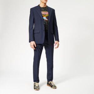 Maison Margiela Men's Two Ply Wool Popeline Suit - Navy