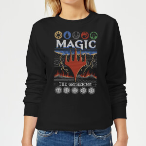Pull de Noël Femme Magic: The Gathering Colours Of Magic - Noir