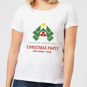 Die Hard Nakatomi Christmas Party Women's Christmas T-Shirt - White