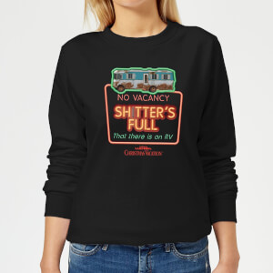 National Lampoon No Vacancy Women's Christmas Sweatshirt - Black