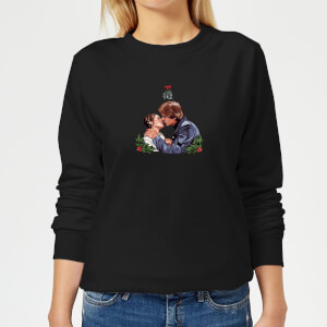 Star Wars Mistletoe Kiss Women's Christmas Sweatshirt - Black
