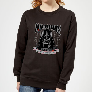Star Wars Darth Vader Humbug Women's Christmas Sweatshirt - Black