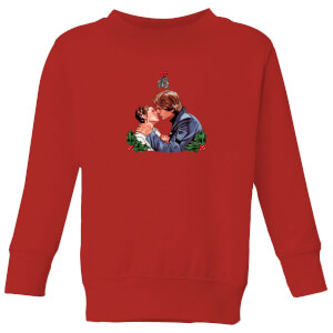 Star Wars Mistletoe Kiss Kids' Christmas Sweatshirt - Red