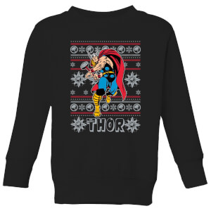 Marvel Thor Kids' Christmas Sweatshirt - Black