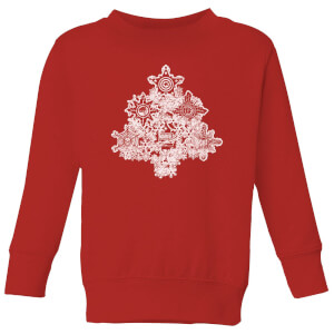 Marvel Shields Snowflakes Kids' Christmas Sweatshirt - Red