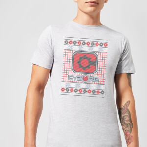 DC Cyborg Knit Men's Christmas T-Shirt - Grey