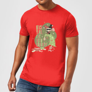 T-Shirt DC Heck Yeah I've Been Naughty! Christmas - Rosso - Uomo