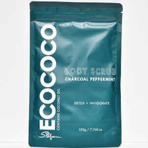 ECOCOCO Peppermint and Charcoal Body Scrub 220g