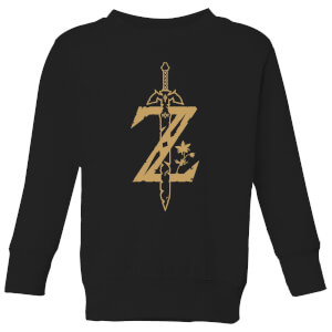 Nintendo Legend Of Zelda Master Sword Kid's Sweatshirt - Black