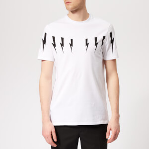 Neil Barrett Men's Bolt Wings T-Shirt - White/Black