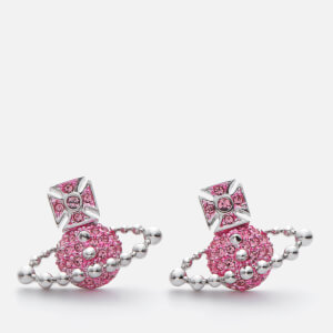 Vivienne Westwood Women's Lena Bas Relief Earrings - Light Rose / Rhodium