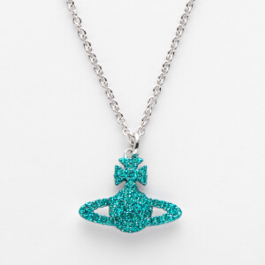 Vivienne Westwood Women's Grace Bas Relief Pendant - Blue Zircon/Rhodium