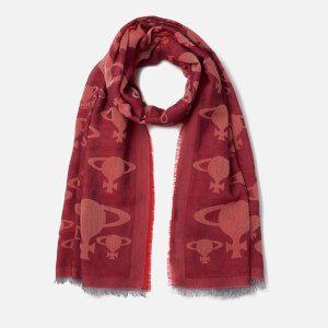 Vivienne Westwood Women's Stole Orb Print Scarf - Oxblood
