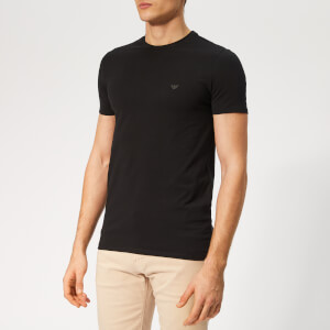 Emporio Armani Men's Small Chest Logo T-Shirt - Nero