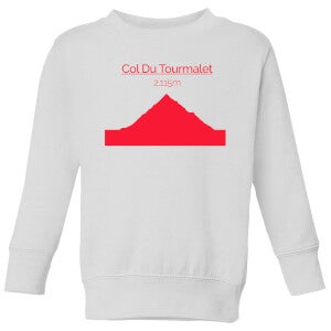 Summit Finish Col du Tourmalet Kids' Sweatshirt - White
