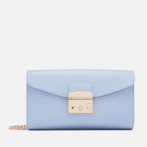 Furla Women's Metropolis Small Pochette with Chain - Blue