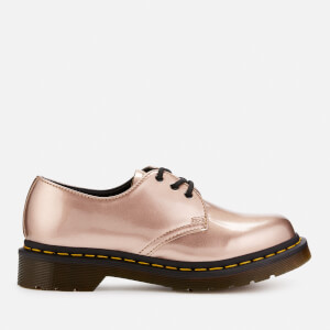 Dr. Martens Women's 1461 Vegal Chrome 2-Eye Shoes - Rose Gold