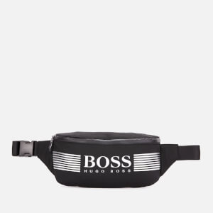BOSS Men's Pixel Nylon Bumbag - Black/White Logo